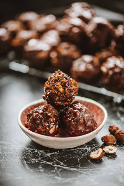 istock Vegan Homemade Hazelnut Truffles 1438771903