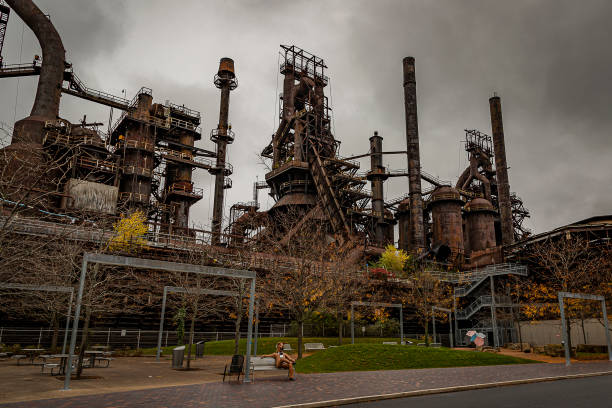 istock Abandoned steel plant in Bethlehem PA 1438771978