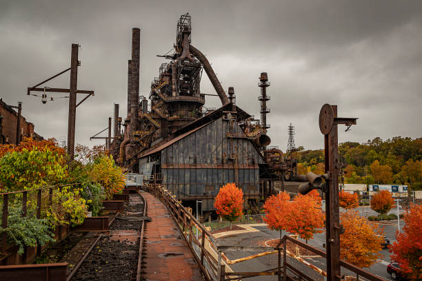 istock Abandoned steel plant in Bethlehem PA 1438772339