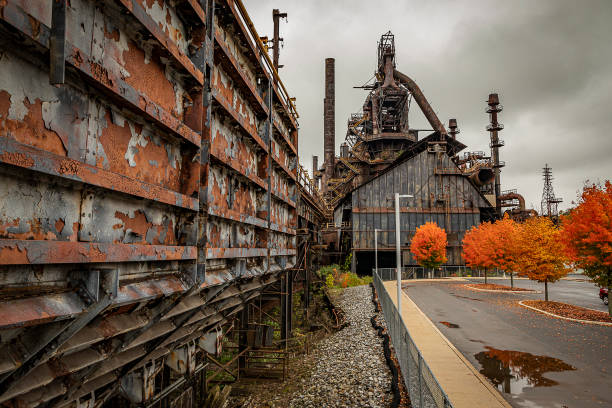 istock Abandoned steel plant in Bethlehem PA 1438772343