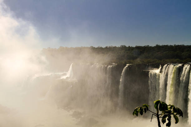 istock Iguazu Falls with spray of water in the Devil's Throat 1438777635