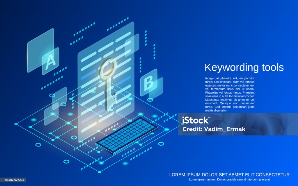 Keywording Tools Vector Concept Stock Illustration - Download Image Now ...