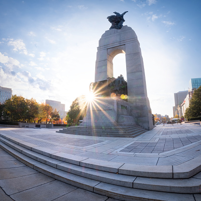 The Canadian National War Memorial in Ottawa, Ontario