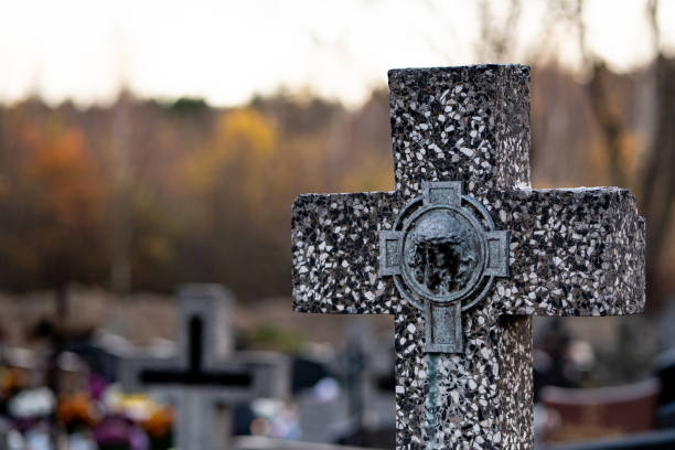 istock Cross in the cemetery 1438795006