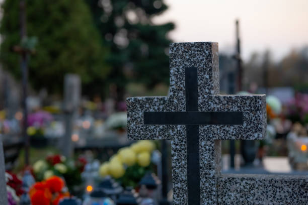 istock Cross in the cemetery 1438795064