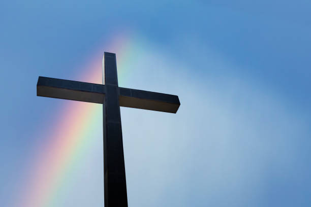 istock Christian ross with a rainbow on background 1438798234