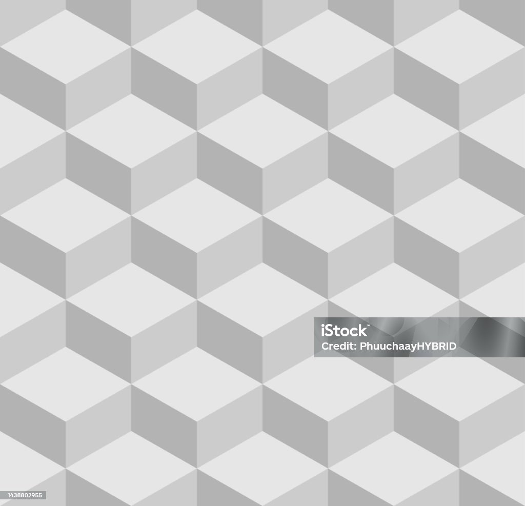 Gray Matrix Pattern Gray Geometric Seamless Pattern Vector Stock Illustration - Download ...