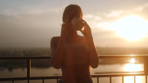 istock Women are happy with themselves easily. 1438804078