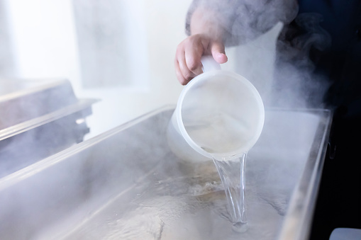 Adding hot water for buffet trays