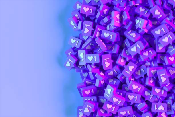 istock Like Icon Social Media Notification on Speech Bubble 1438831006