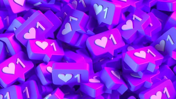 istock Like Icon Social Media Notification on Speech Bubble 1438831023
