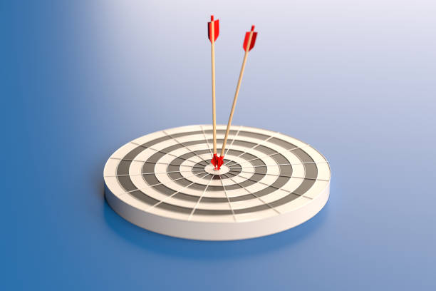 istock Dart in Bull's Eye 1438831207