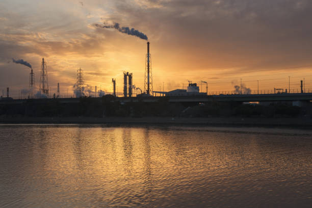 istock Hamadera waterway in the evening 1438850300