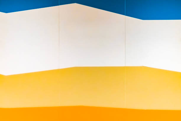 Detail of painted wall. Old interior wall.
