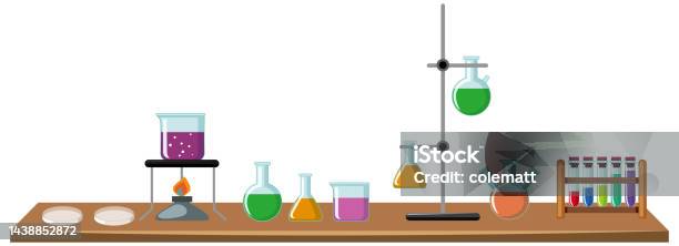 Science Experiment Tools Cartoon Stock Illustration - Download Image ...