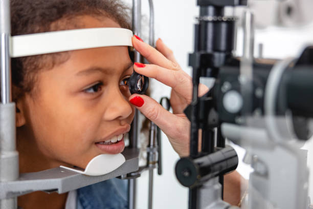 istock An Optometrist Checking Young Girl's Vision With Trial Frame 1438856921