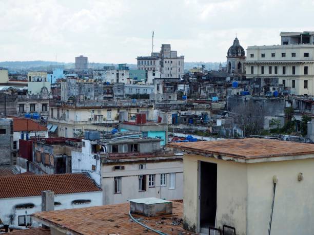 istock Rooftops of Old Havana, Cuba on a cloudy day 1438862728