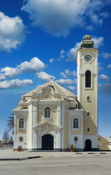 istock Swakopmund church clock tower 1438869079