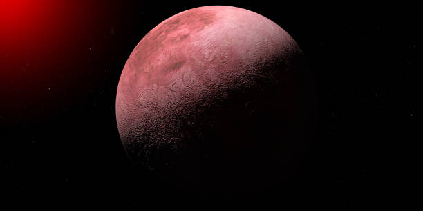 istock Towards 50000 Quaoar dwarf planet in the outer space. 3d render 1438869751