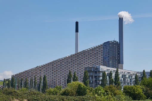Amager Bakke, Amager Hill or Amager Slope or Copenhill, is a heat and power waste-to-energy plant and a sports park in Amager, Copenhagen, Denmark,