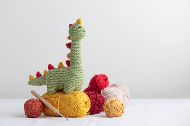 Patrones De Crochet De Dinosaurios - Banco de fotos e imágenes de stock -  iStock