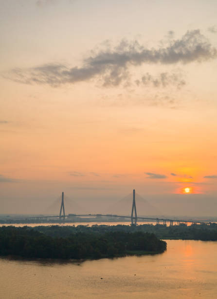 istock Can Tho bridge in the early morning 1438880829