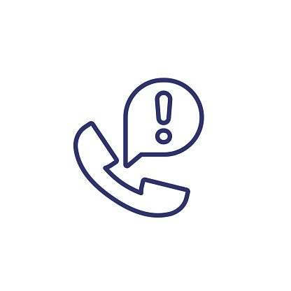 important phone call line icon