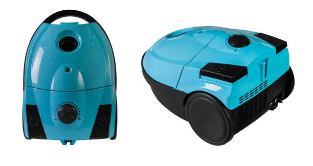 istock turquoise plastic vacuum cleaner isolated on transparent background front view side view 1438889653