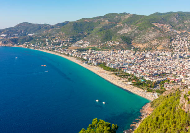 Famous Cleopatra beach in Alanya, Turkey Famous Cleopatra beach in Alanya, Turkey alanya stock pictures, royalty-free photos & images