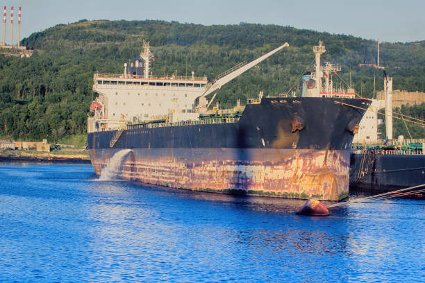 istock cargo ship at pier little North port 1438897483