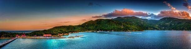 Port of Labadee Haiti The Tropical Port of Labadee in Haiti labadee stock pictures, royalty-free photos & images