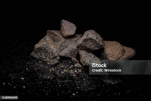 Macro Close Up Image Of Raw Material Platinum And Chrome Ore Roc Stock Photo - Download Image Now
