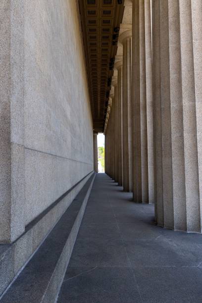 istock Vertical shot of beautiful architecture with columns 1438906427