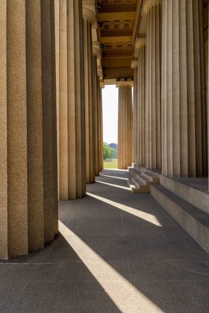istock Vertical shot of beautiful architecture with columns 1438906430