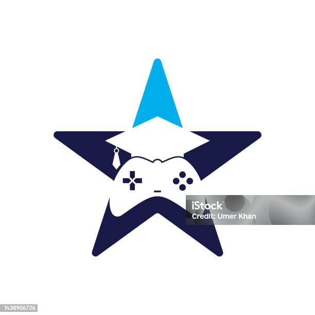 Game Star Graphics Game Education Star Shape Concept Vector Logo Design Stock Illustration ...