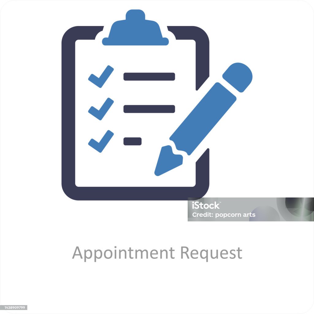 Appointment Sign Blue Appointment Requests Stock Illustration - Download Image Now - Concepts ...