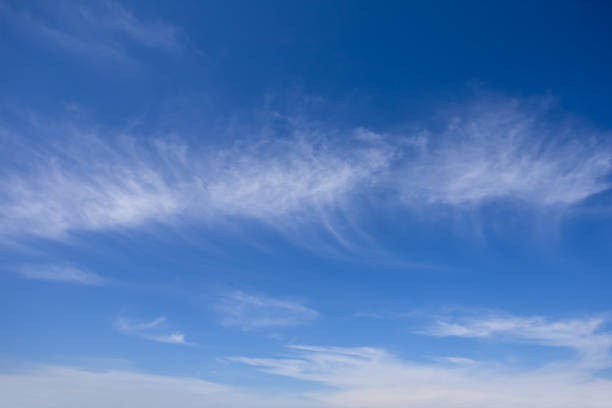 istock blue sky with light flying clouds, beautiful natural background 1438912130