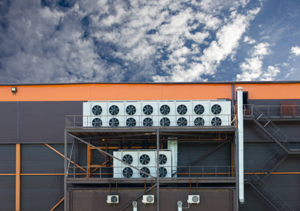 istock Industrial steel air conditioning and ventilation systems 1438921897