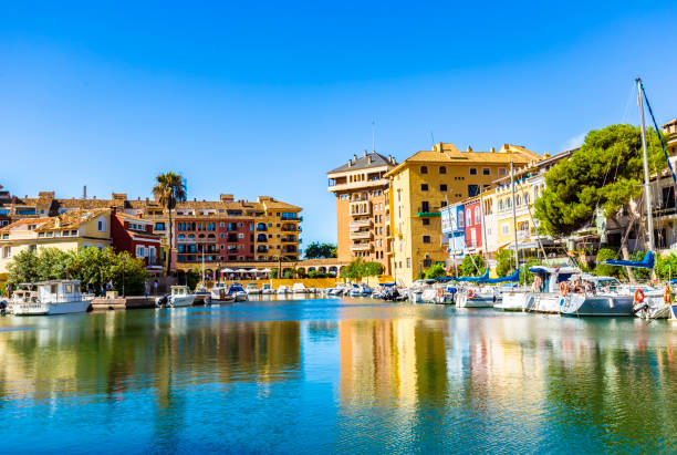 istock Saplaya Valencia with sailing ships 1438923538