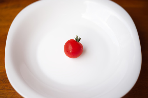 Only one mini tomato.