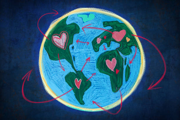 Earth day 2023 Concept of Earth day 2023 international drawings stock illustrations