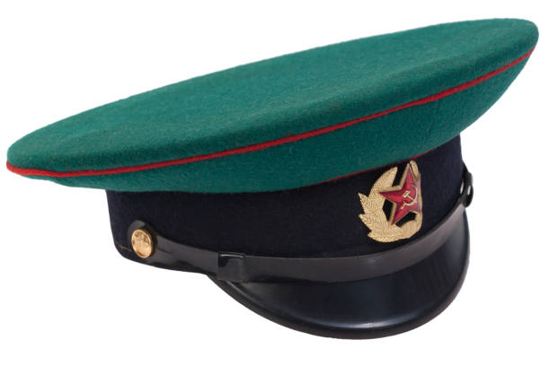 istock Soviet Army border guard soldiers forage cap 1438927518