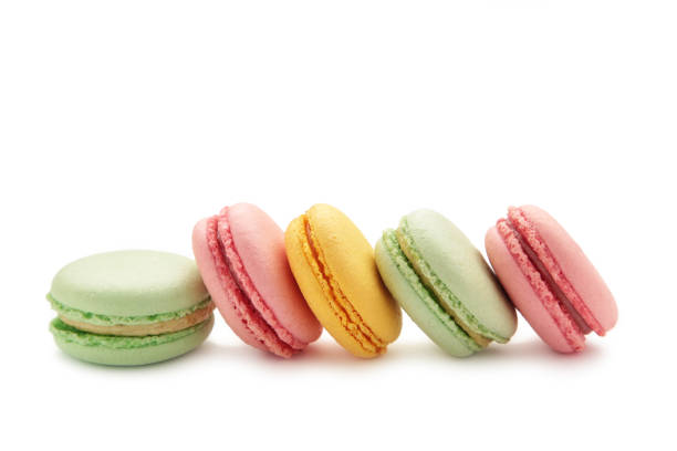 istock French colorful macarons isolated on background 1438930320