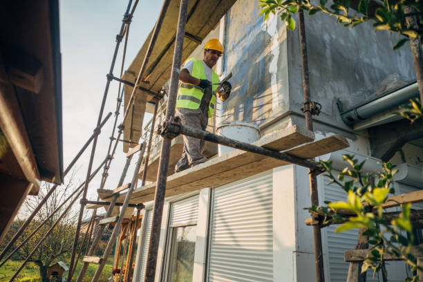 istock A construction worker builds the facade of a building 1438932229