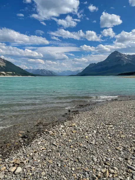 Photo of View of a mountain lake in Canada