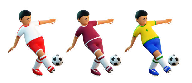 istock 3d Football player passing ball 1438944071