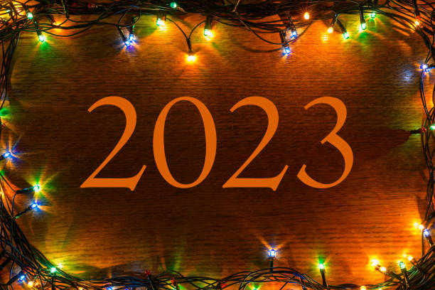 2023 rok. podsumowując wyniki roku. plany na nadchodzący rok. kalendarz. - everything must be sold zdjęcia i obrazy z banku zdjęć