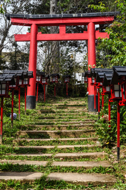 istock Traditional japanese gate Torii in Da Lat Vietnam 1438946601