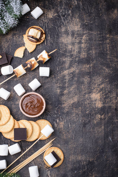 istock Smores with marshmallow, chocolate and crackers 1438949581