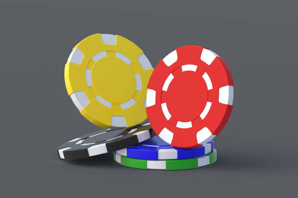 istock Casino chips. Luxury games. 3d render 1438950209